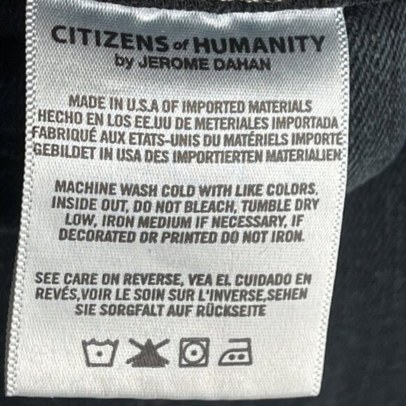 Citizens Of Humanity Mens Core Slim Straight‎ Leg Black Jeans Size 34x31 - Picture 8 of 9